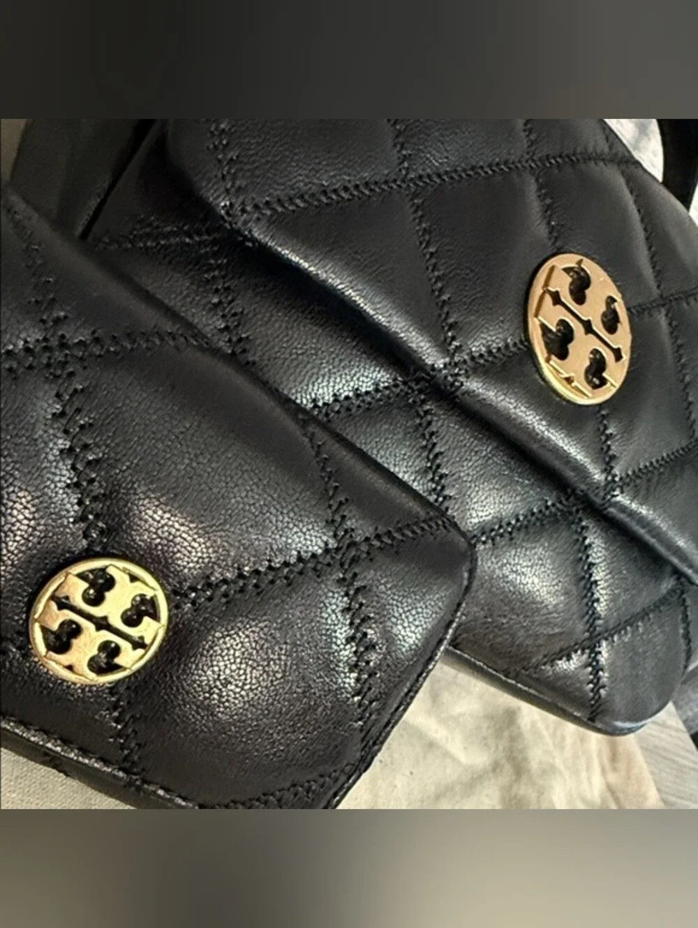 Tory Burch Willa Mini Top Handle Bag paired with the Tory Burch Willa Wallet